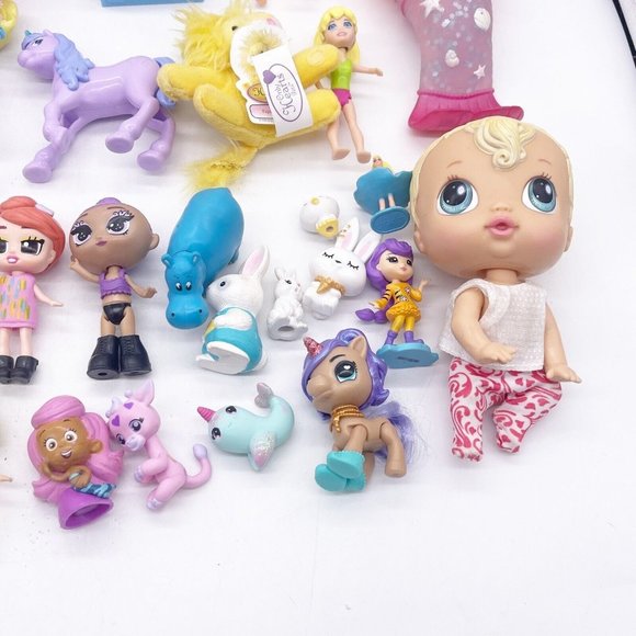 Doll Mini Figures Girls Toy Box Lot 30+ pieces Tiny Tukkins Baby Alive Unicorn - Picture 14 of 15